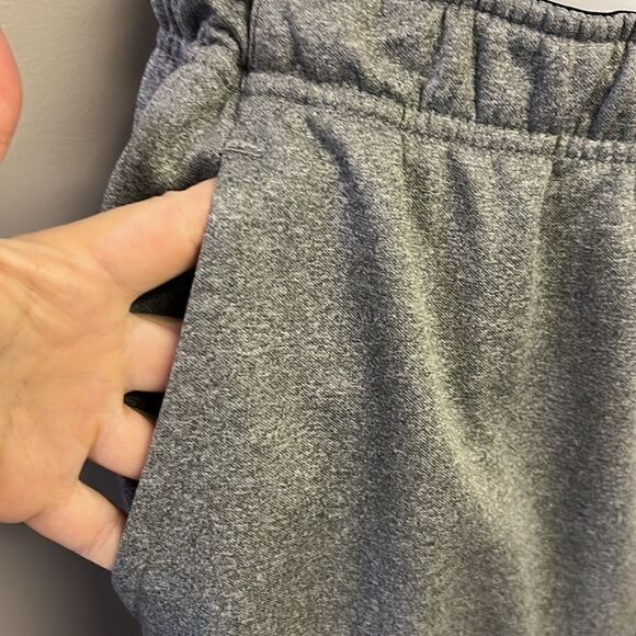 Nike Men’s Heather Gray Elastic Band w/ Drawstring & Pockets Sweatpants- Large - Picture 4 of 15